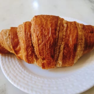 Croissant warmmed